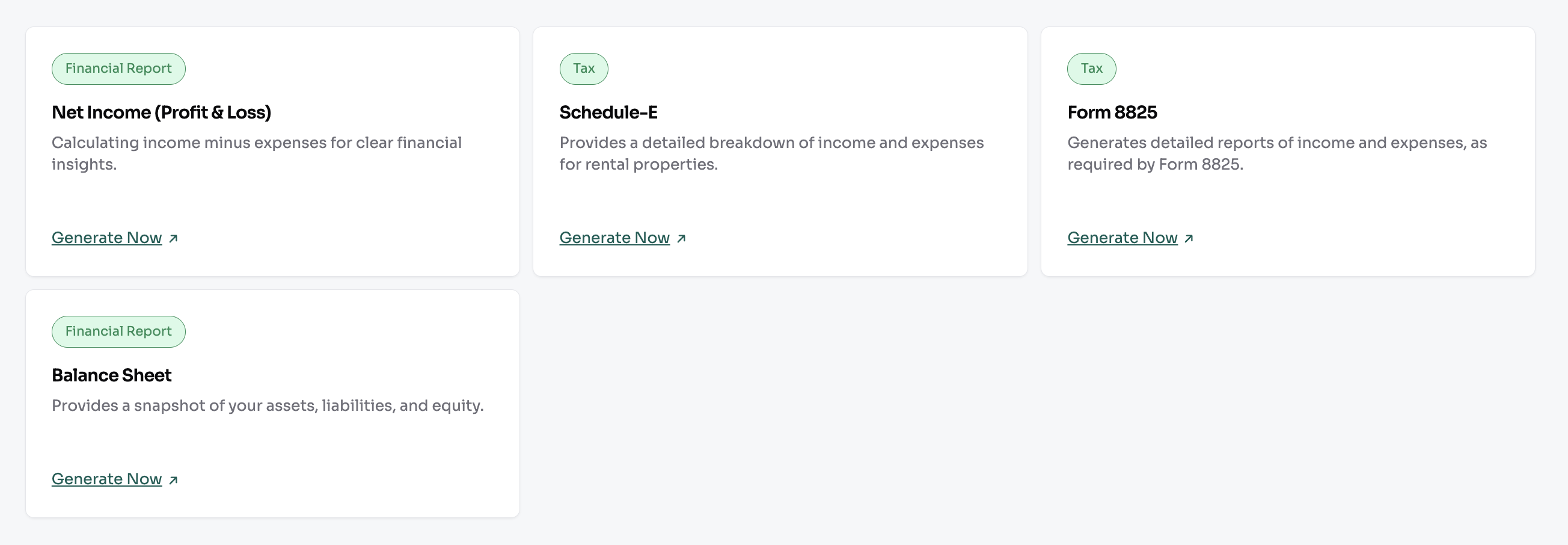 Rental property tax software with Schedule E report generation
